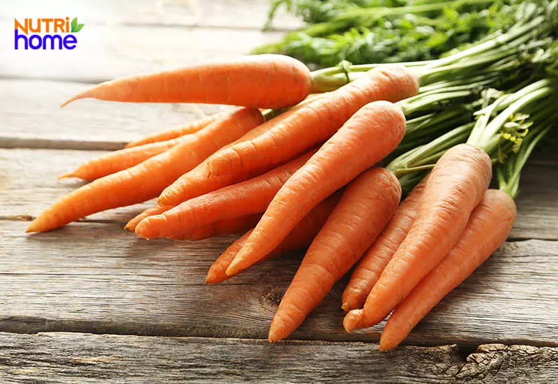 những loại rau có nhiều chất xơ, cà rốt