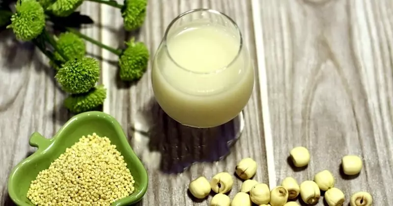 hướng dẫn làm sữa hạt sen với hạt quinoa