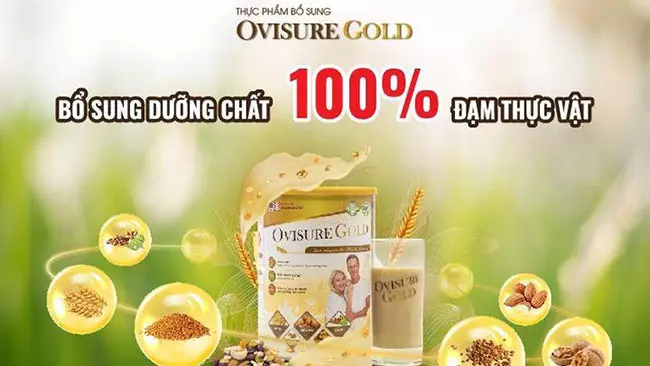 Thành phần sữa hạt dinh dưỡng Ovisure Gold