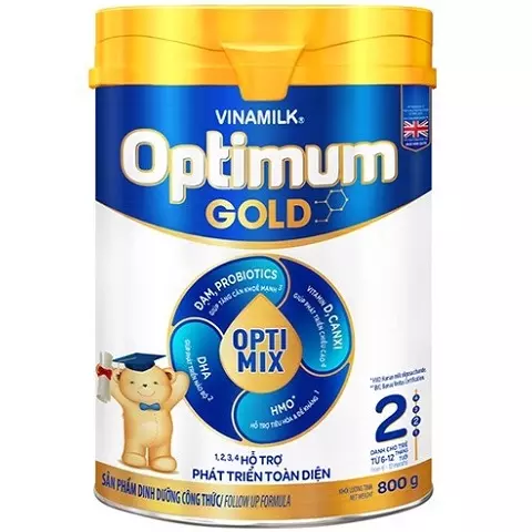 sữa optimum gold số 2 800g cho trẻ từ 6-12 tháng