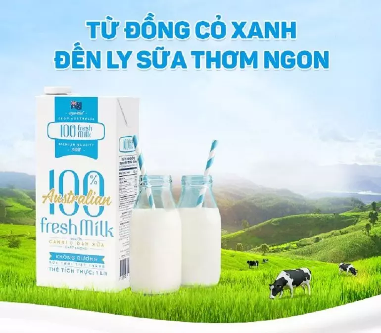 Sữa tươi tiệt trùng không đường VPMilk Australian Fresh Milk