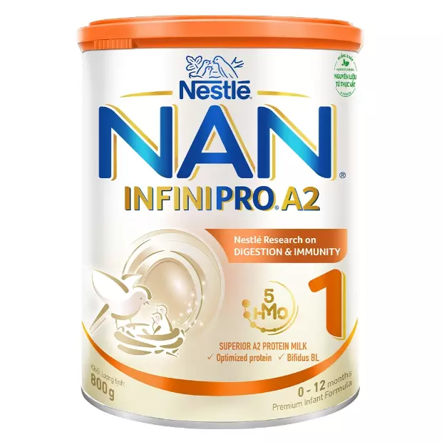 Sữa Nan InfiniPro A2 số 2 dành cho bé từ 6-12 tháng tuổi.