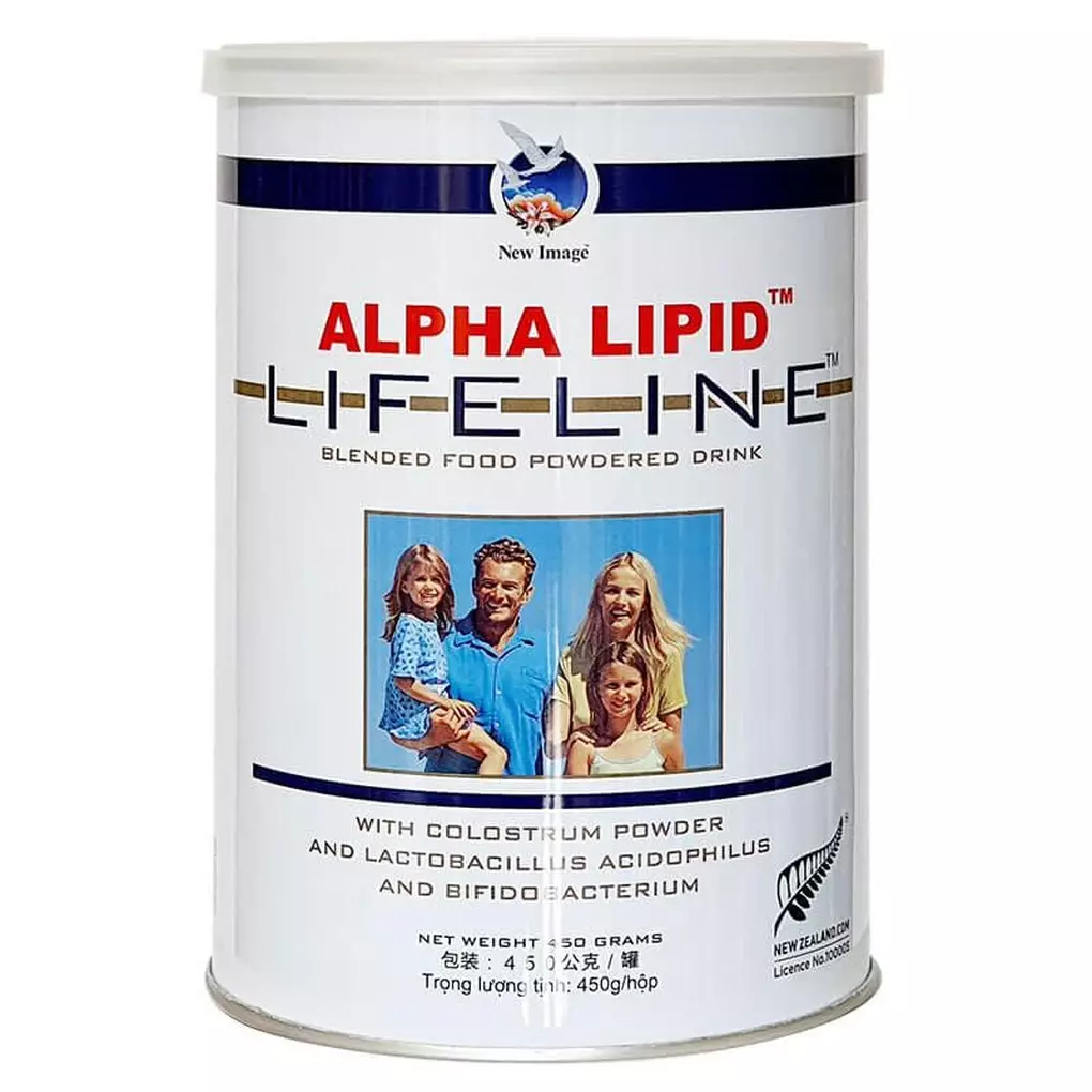 Mặt sau sản phẩm Alpha Lipid Lifeline