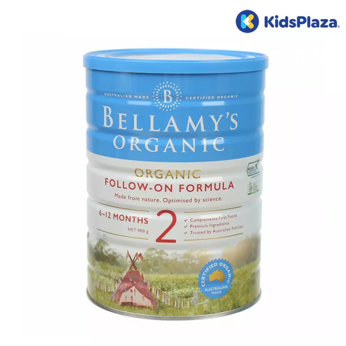 Sữa Bellamy số 2 Organic 900g cho bé 6-12 tháng