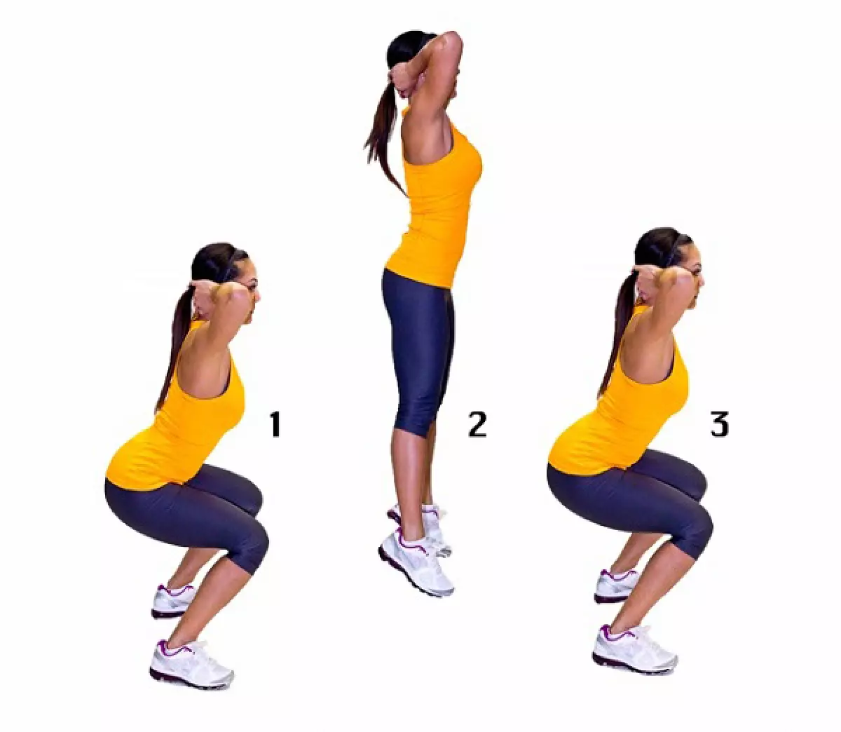 10 bài tập thể dục tại nhà đơn giản. Nhảy squat