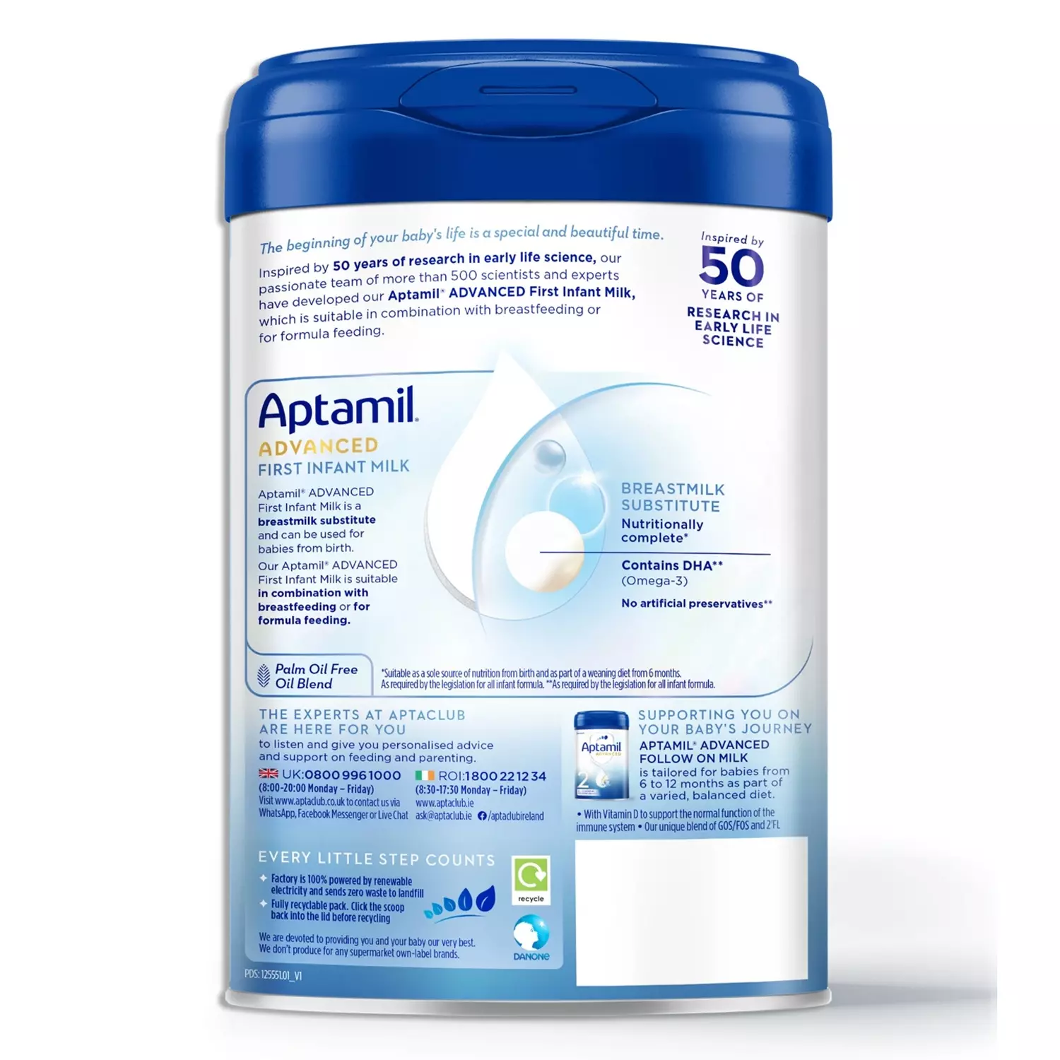 Công dụng Aptamil Advanced số 1 800g của Anh cho trẻ từ 0-6 tháng