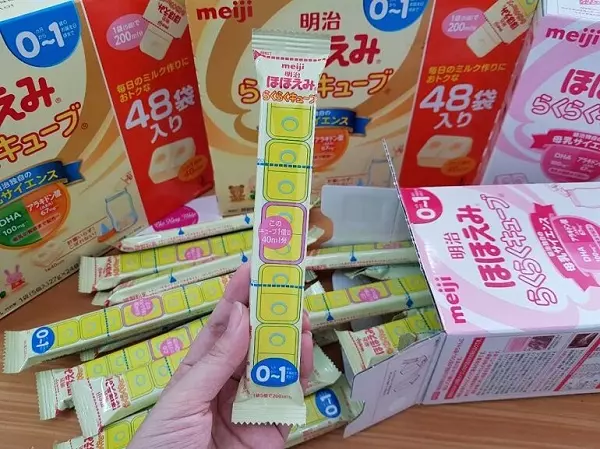 Sữa Meiji thanh 0-1 nội địa Nhật review: mang lại nhiều lợi ích