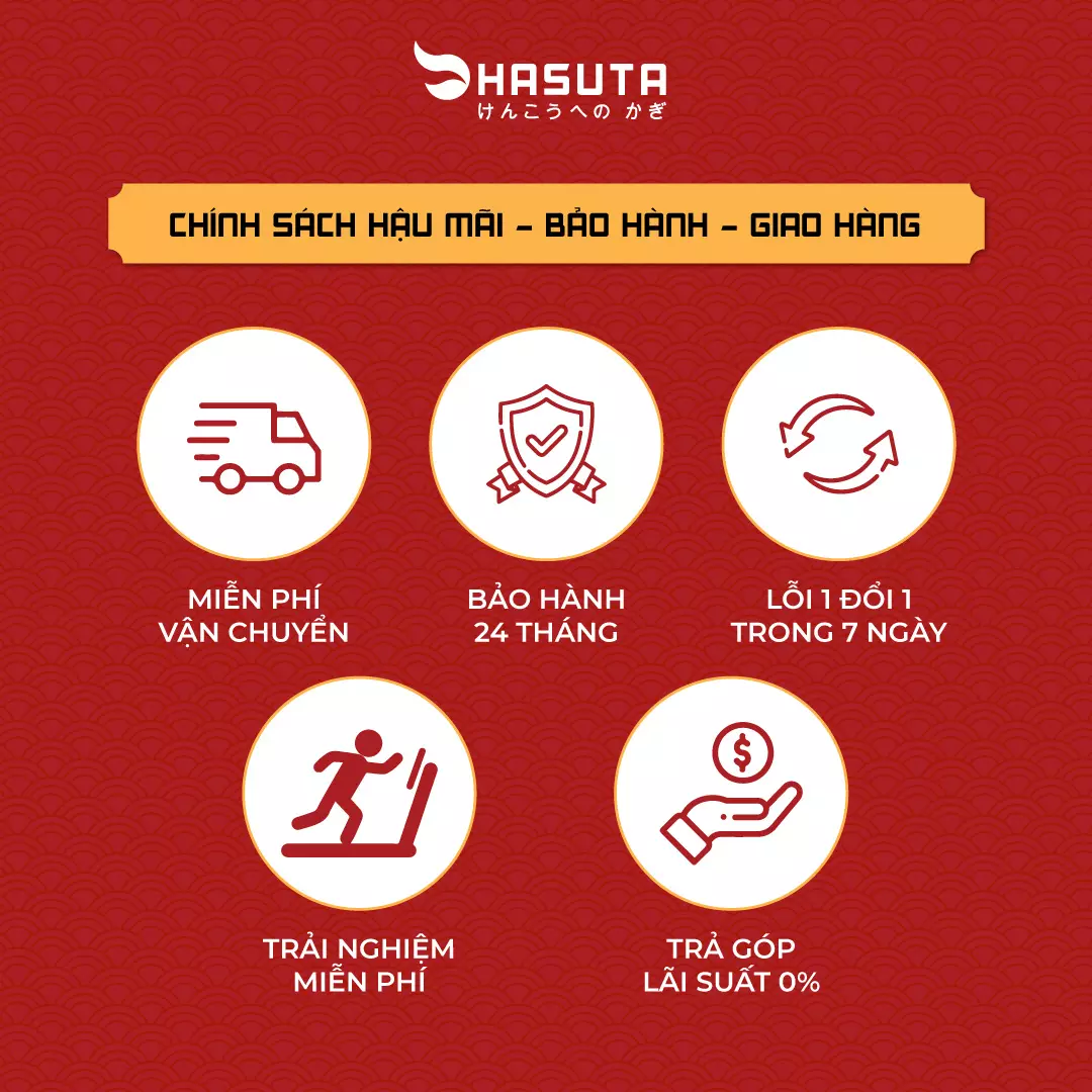 Hasuta HTM-500: Chính sách hậu mãi, bảo hành và mua hàng