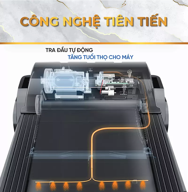 Công nghệ tra dầu tự động máy chạy bộ K-5000