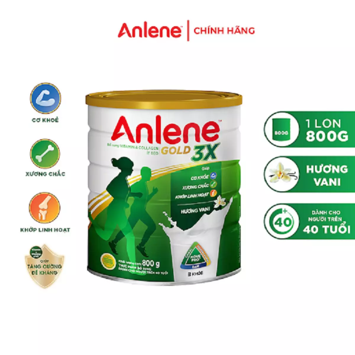 Anlene là một thương hiệu sữa chống loãng xương nổi tiếng được nhiều người tiêu dùng Việt tin tưởng và sử dụng.