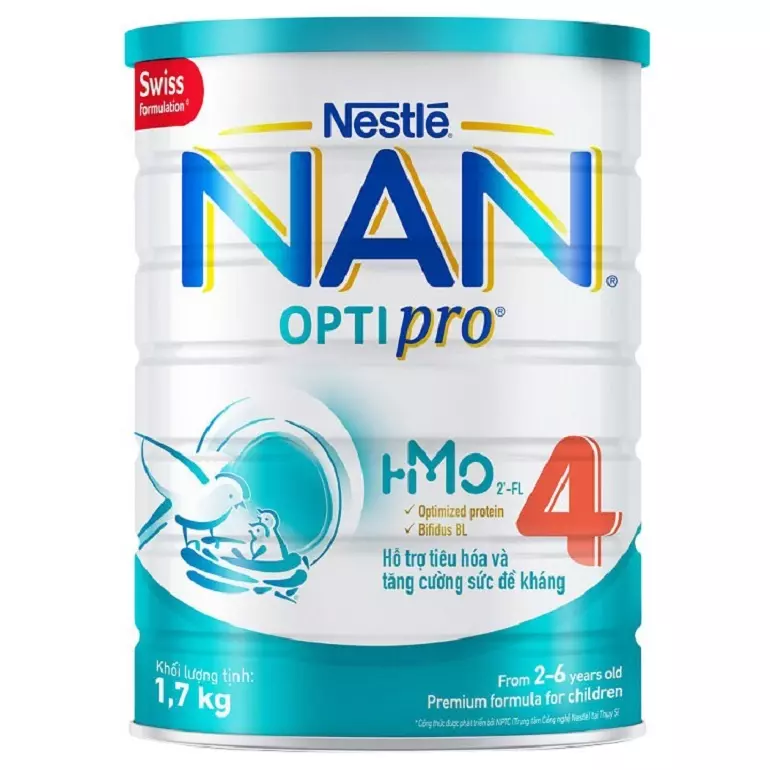 Hình ảnh sữa Nan Optipro số 4 hộp 1.7kg cho trẻ 2-6 tuổi
