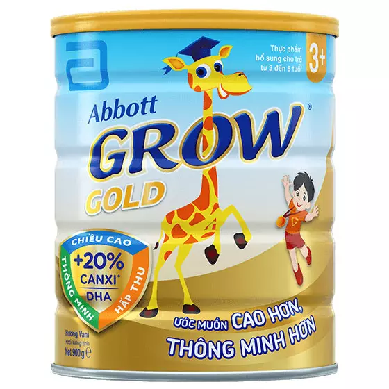 Sữa Abbott grow gold 3+ lon 900g cho trẻ từ 3-6 tuổi