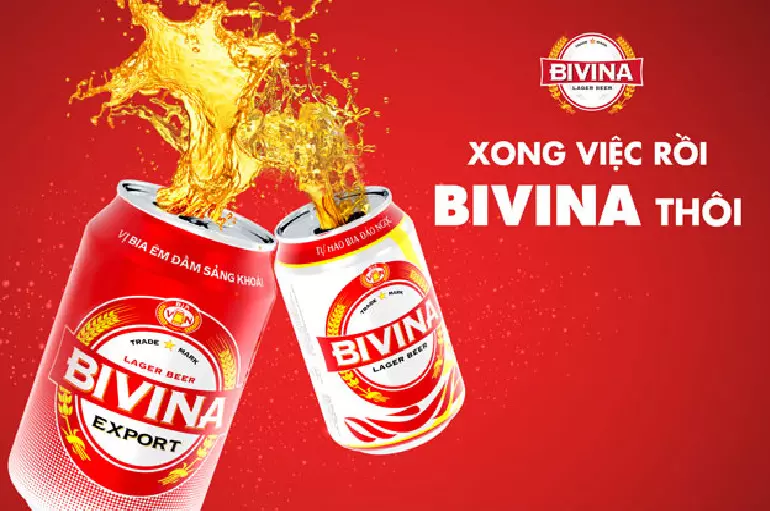 Giá bia Bivina thùng 24 lon 330ml bao nhiêu tiền?