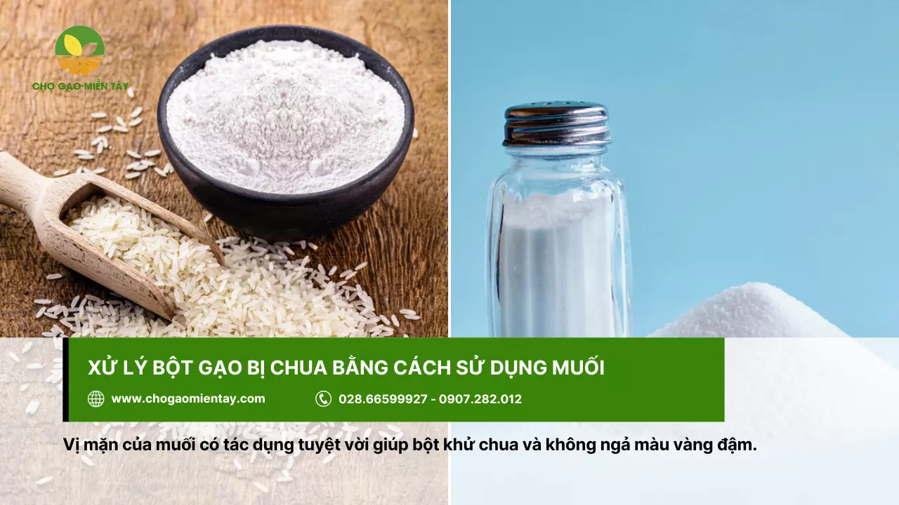 Đá lạnh giúp xử lý bột gạo bị chua hiệu quả