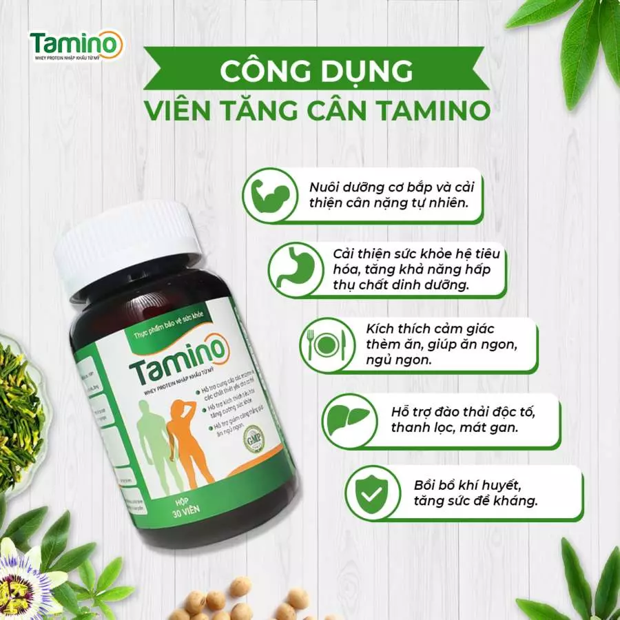 Tamino - Viên uống hỗ trợ tăng cân an toàn và hiệu quả