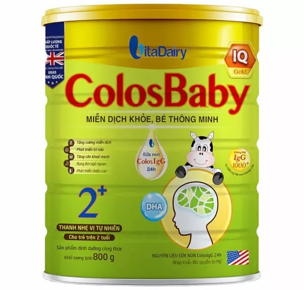 ColosBaby IQ Gold 0+ là sản phẩm dành cho trẻ từ 0 đến 12 tháng tuổi