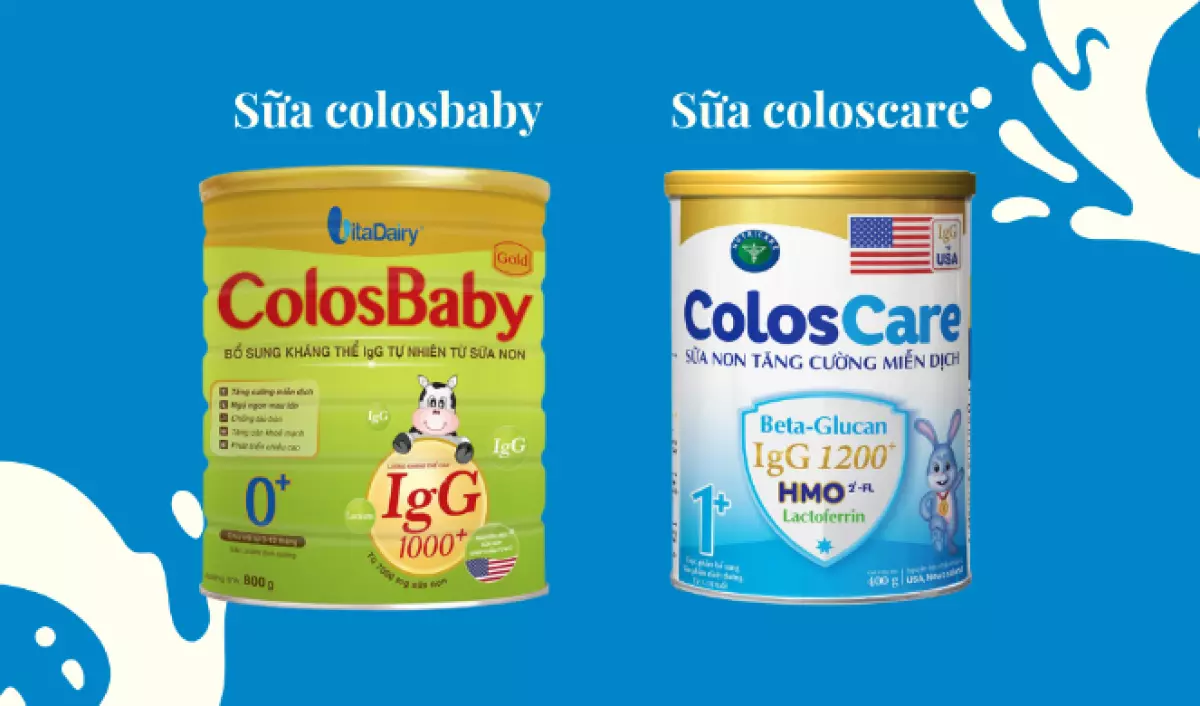 So sánh sữa Colosbaby và Coloscare về điểm giống nhau