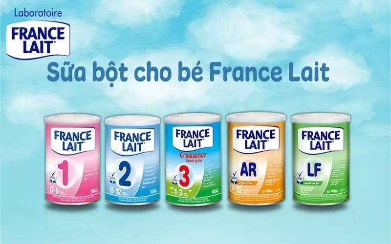 Sữa France Lait có 5 loại dành cho từng lứa tuổi khác nhau