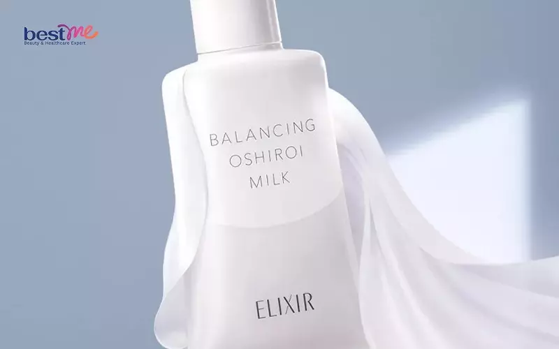 Kem chống nắng dưỡng ẩm cho da khô Elixir Reflet Balancing Oshiroi Milk