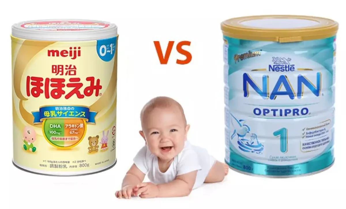 Sữa Meiji và sữa Nan