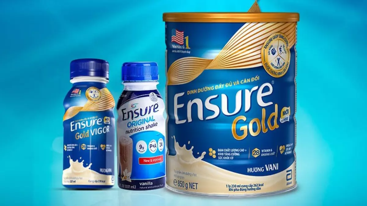 Sữa Ensure là thương hiệu nổi tiếng đến từ Abbott - Hoa Kỳ