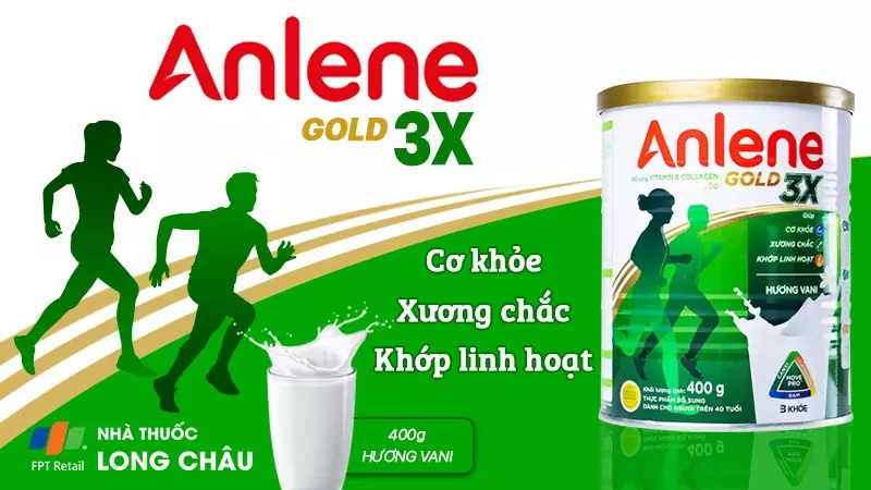Sữa Anlene Gold 3X Hương Vani 400G