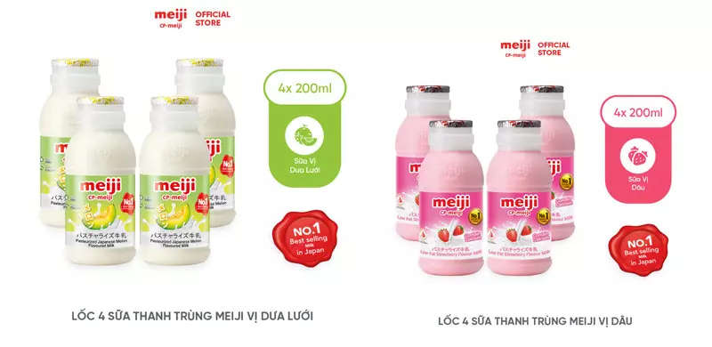 Sữa tươi Meiji 200ml