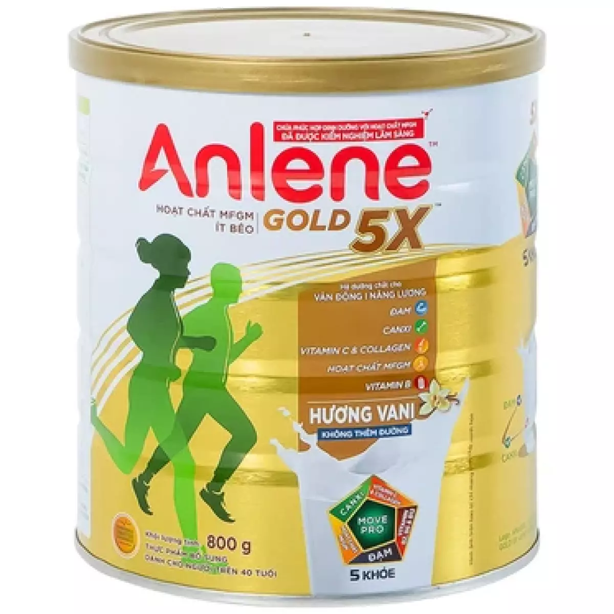 Sữa Anlene Gold 5X hương vani