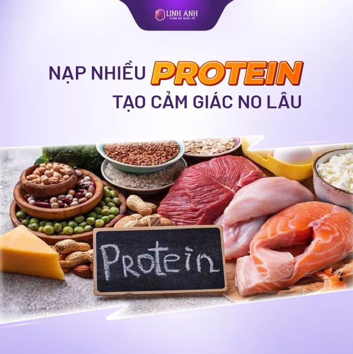 Nạp nhiều protein tạo cảm giác no lâu