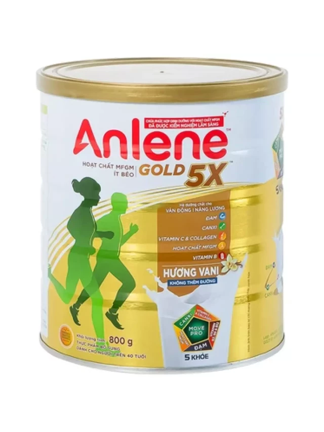   Sữa Anlene Gold 5X hương vani: Hãy Chăm Sóc Sức Khỏe và Vận Động Dễ Dàng