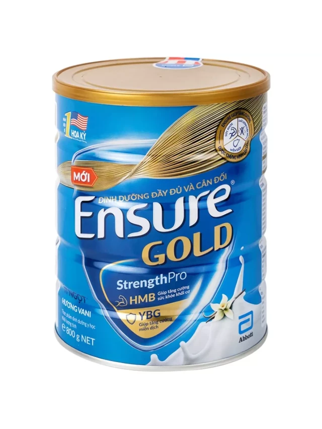   Sữa bột Ensure Gold StrengthPro Abbott: Nâng cao sức khỏe, miễn dịch và chất lượng cuộc sống